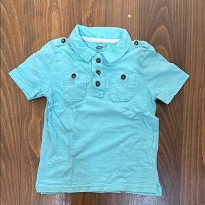 Kids Aqua Polo Shirt 5T